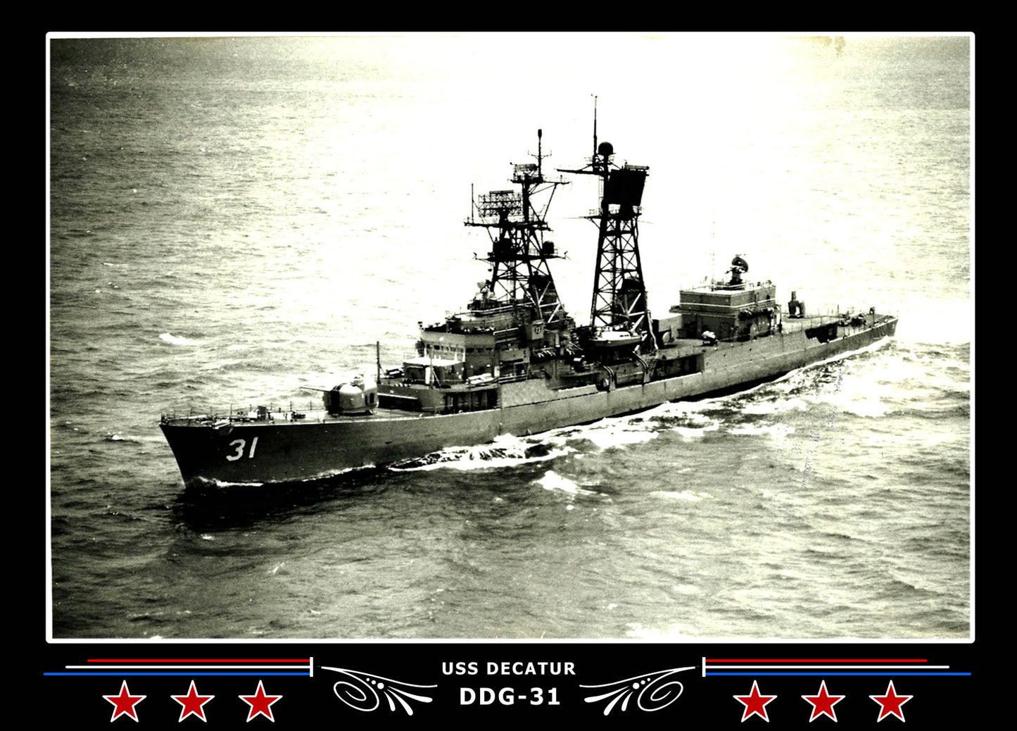 USS Decatur DDG-31 Canvas Photo Print