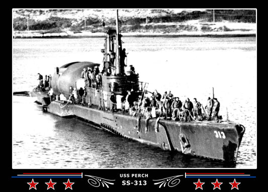 USS Perch SS-313 Canvas Photo Print