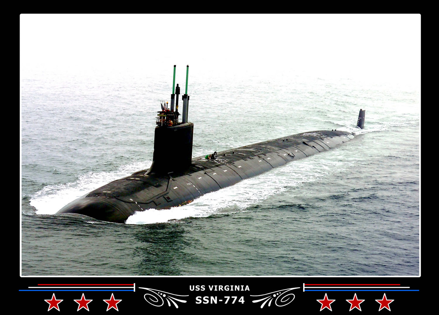 USS Virginia SSN-774 Canvas Photo Print