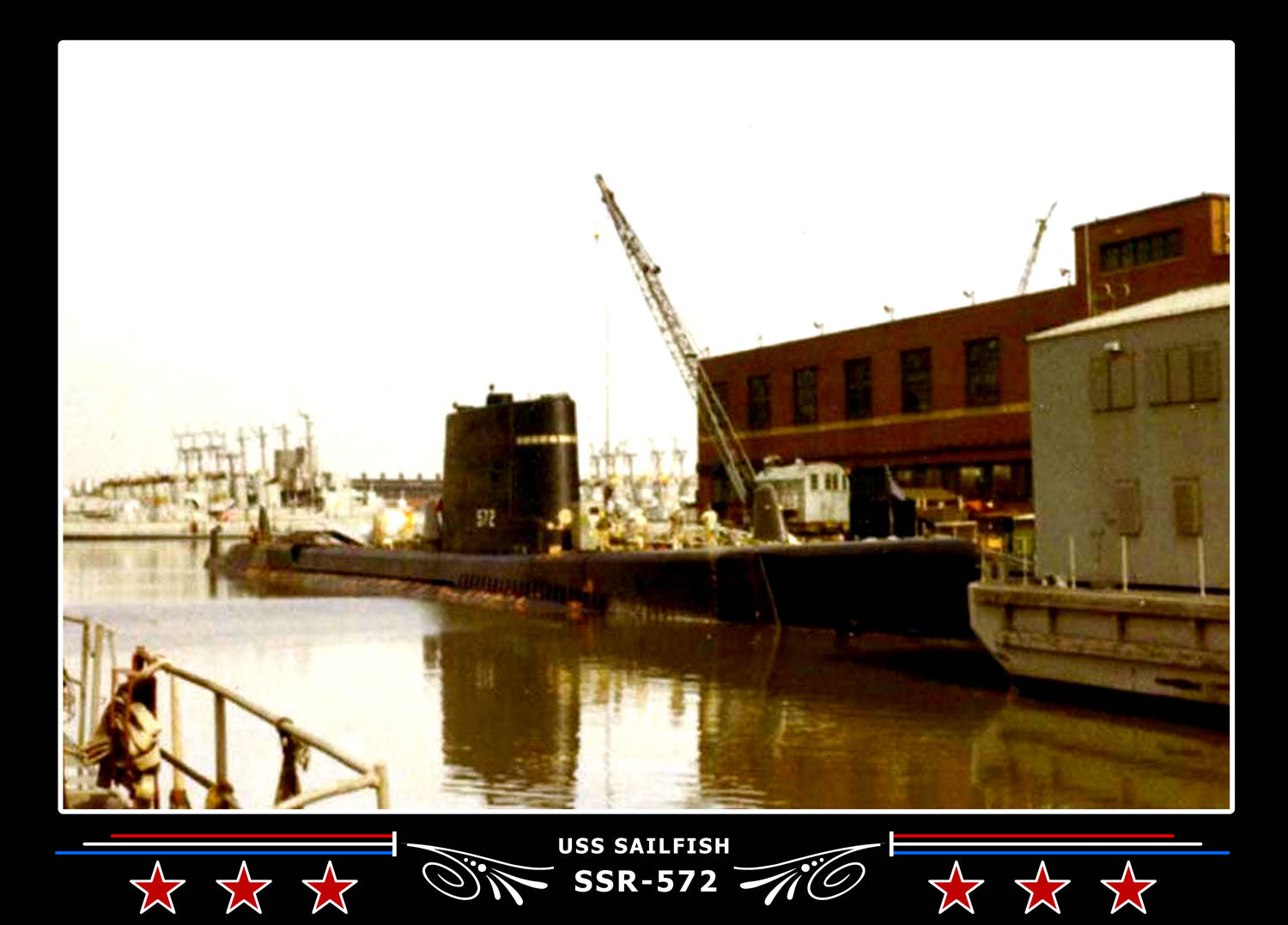 USS Sailfish SSR-572 Canvas Photo Print