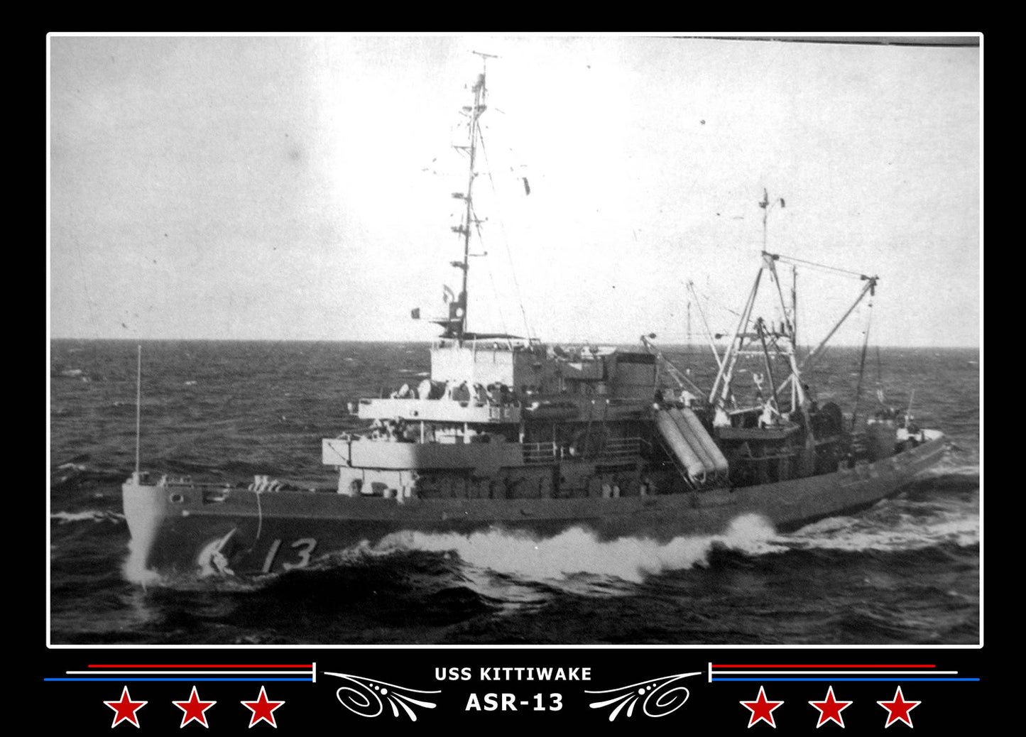 USS Kittiwake ASR-13 Canvas Photo Print