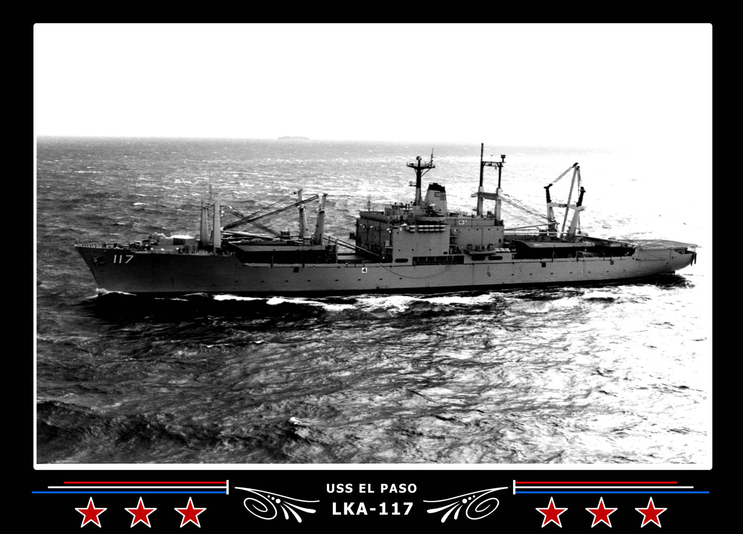 USS El Paso LKA117 Canvas Photo Print