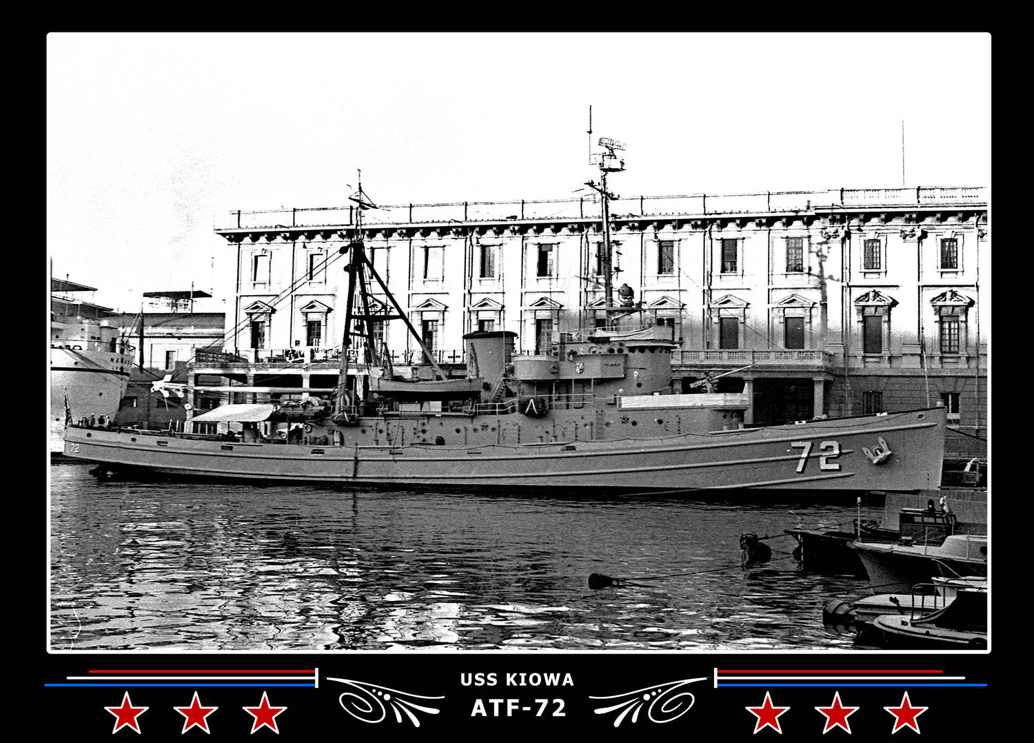 USS Kiowa ATF-72 Canvas Photo Print