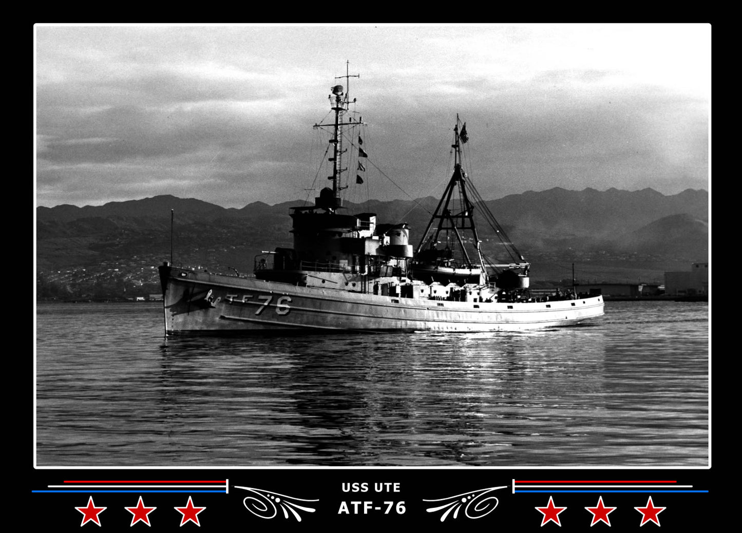 USS Ute ATF-76 Canvas Photo Print