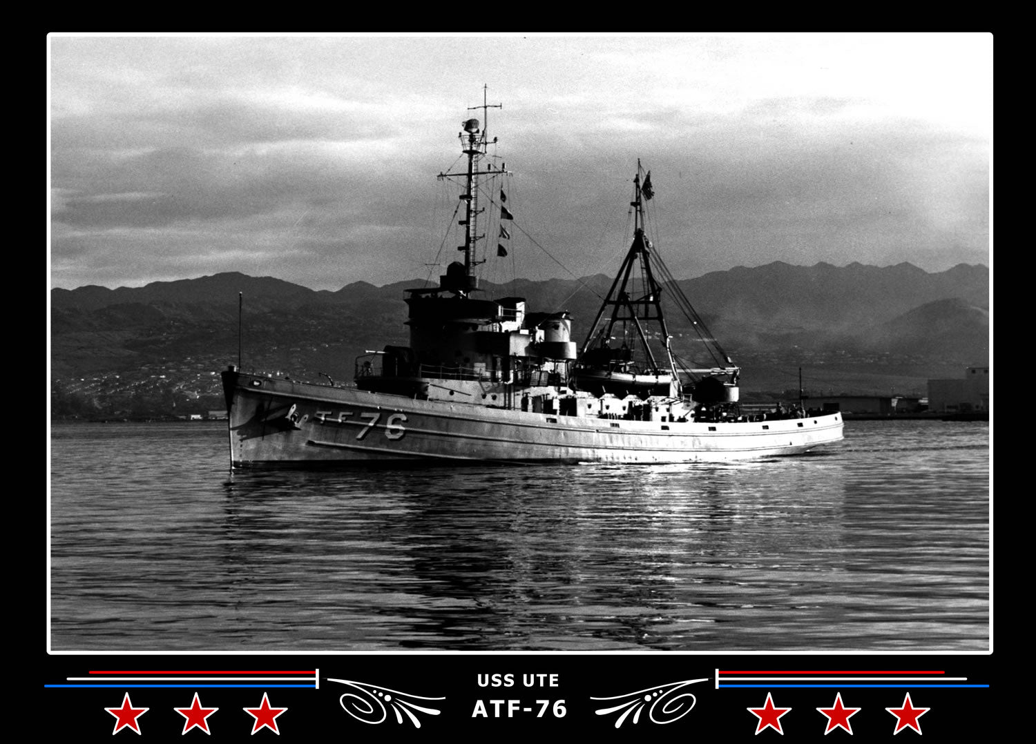 USS Ute ATF-76 Canvas Photo Print