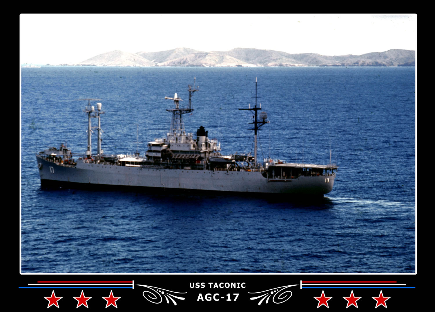 USS Taconic AGC17 Canvas Photo Print