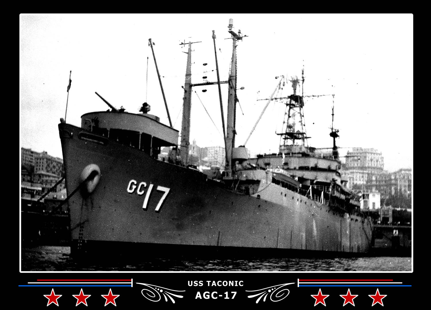 USS Taconic AGC17 Canvas Photo Print