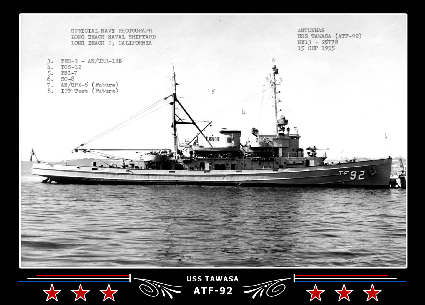 USS Tawasa ATF-92 Canvas Photo Print