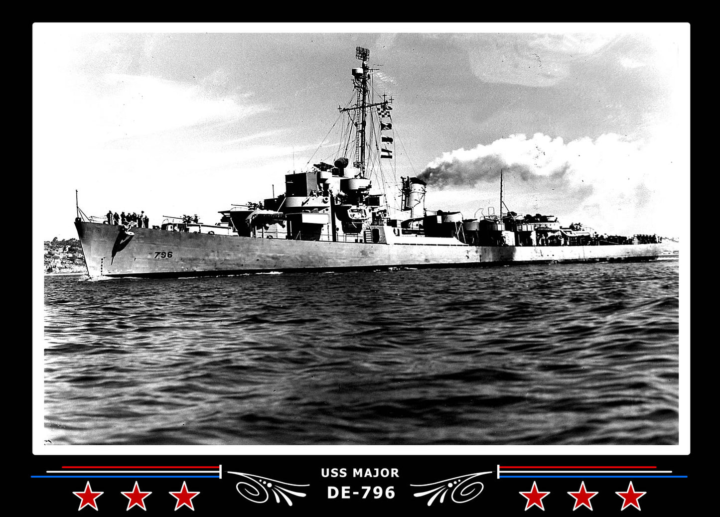 USS Major DE-796 Canvas Photo Print