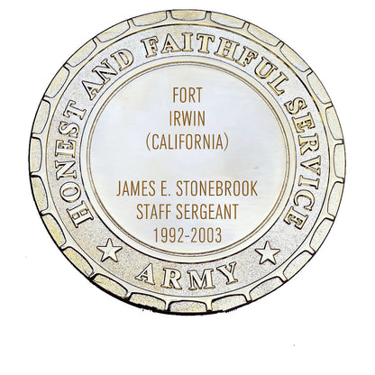 Army Plaque - Fort Irwin