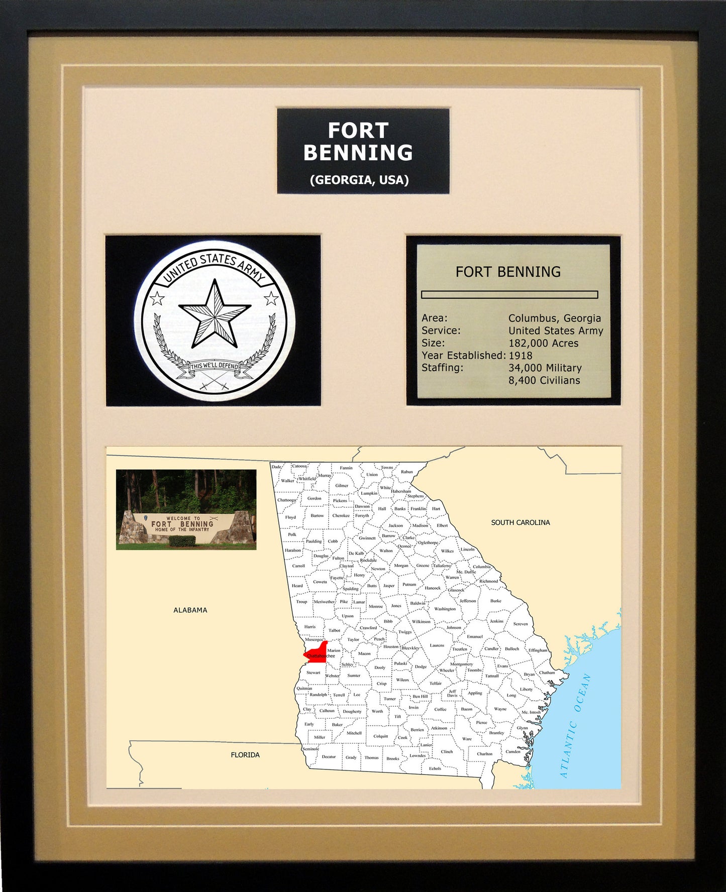 Otis AFB - Framed Air Force Base Photo Plaque