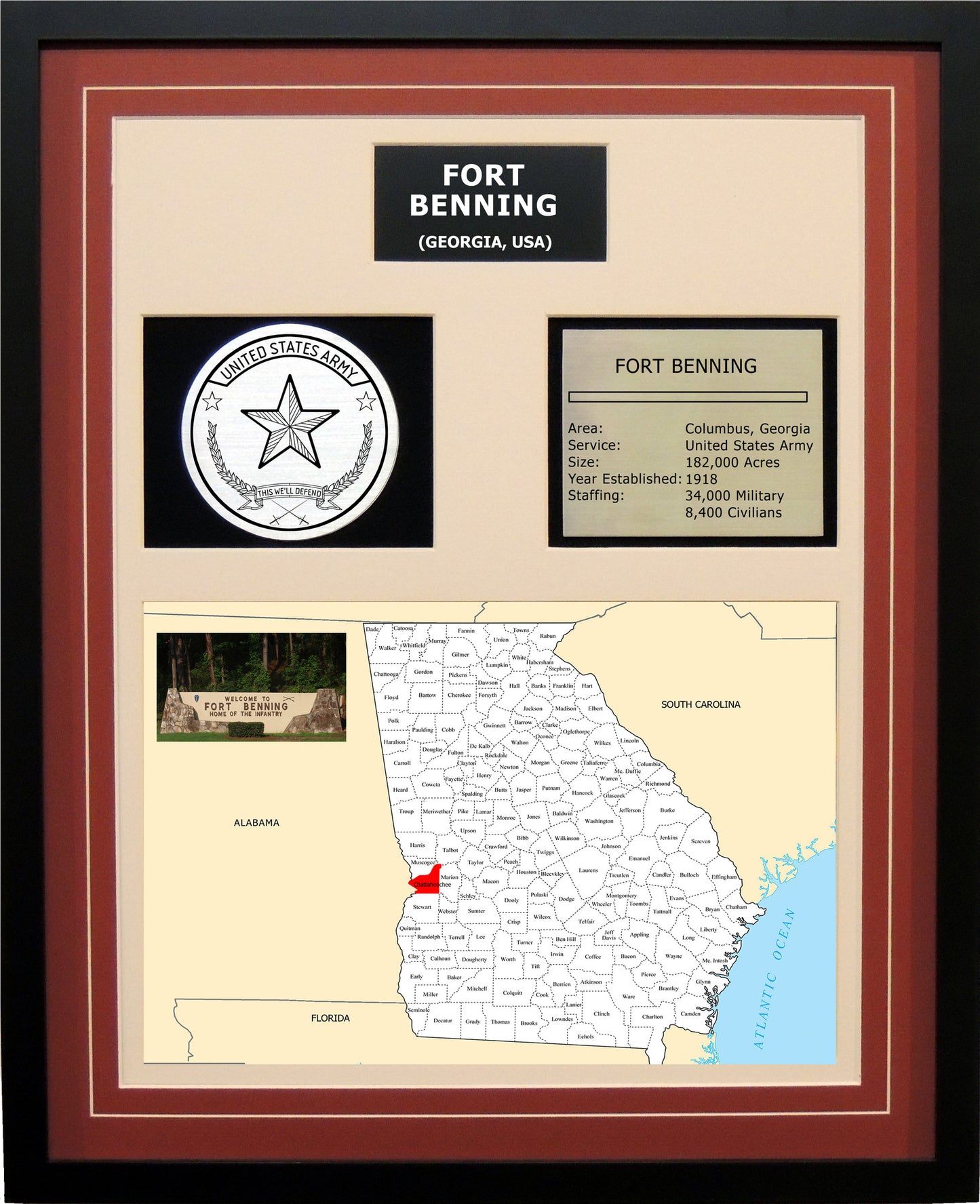 Otis AFB - Framed Air Force Base Photo Plaque