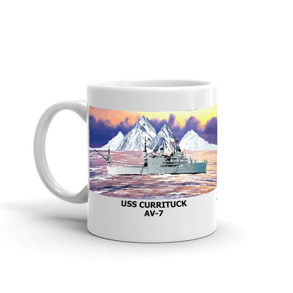 USS Currituck AV-7 Coffee Cup Mug Left Handle