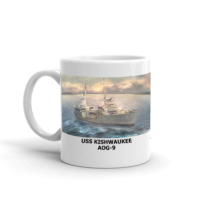 USS Kishwaukee AOG-9 Coffee Cup Mug Left Handle