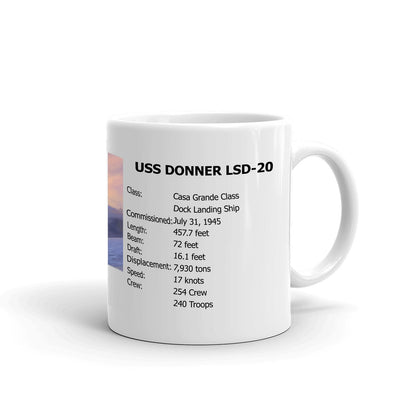 USS Donner LSD-20 Coffee Cup Mug Right Handle