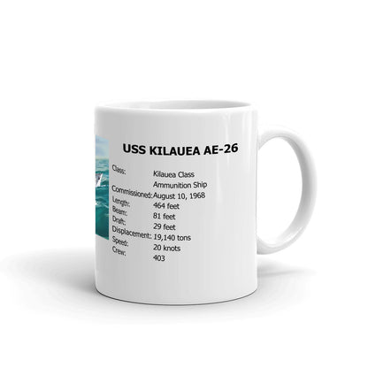 USS Kilauea AE-26 Coffee Cup Mug Right Handle