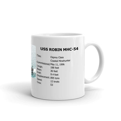 USS Robin MHC-54 Coffee Cup Mug Right Handle