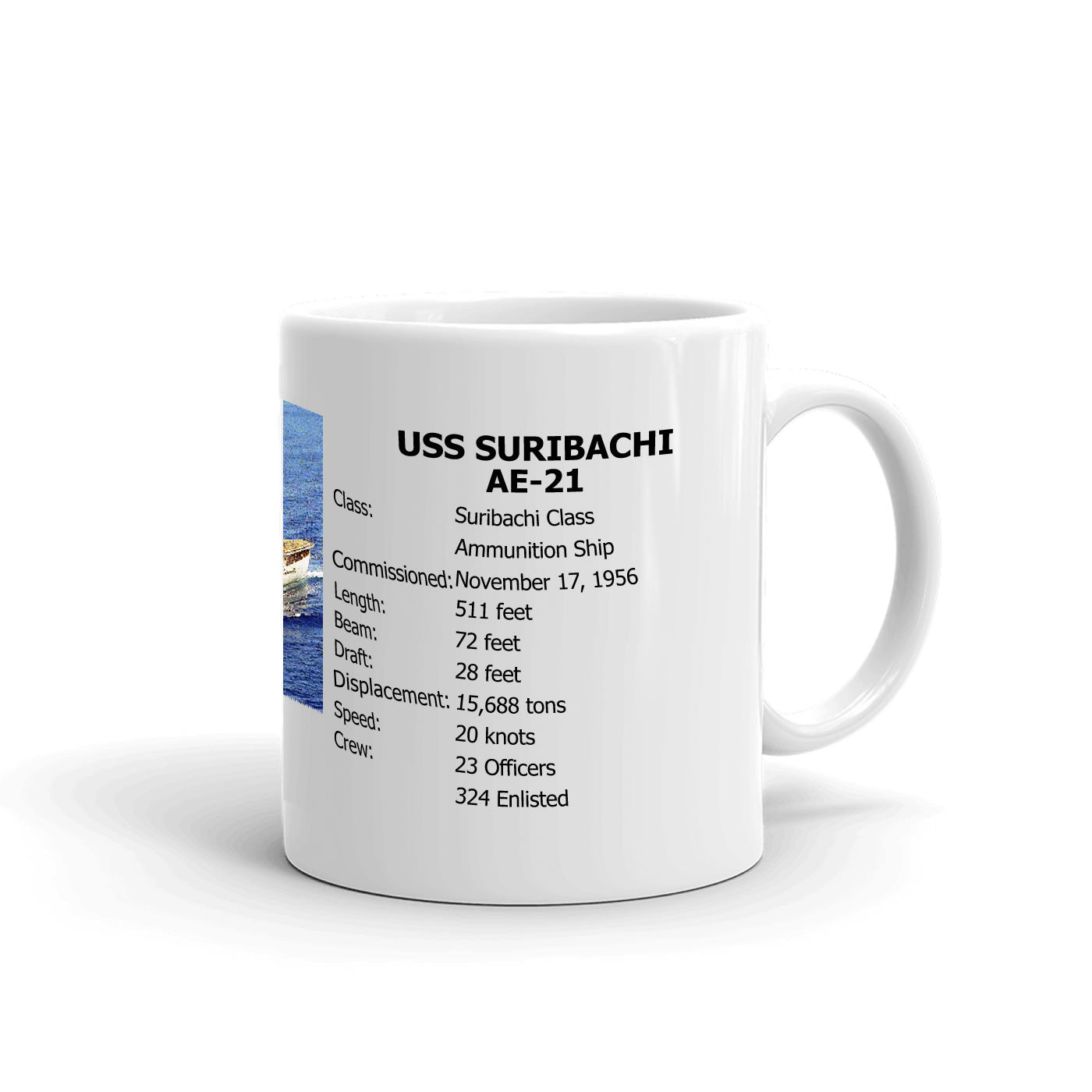 Uss Suribachi Ae 21 Coffee Cup Mug Navy Emporium