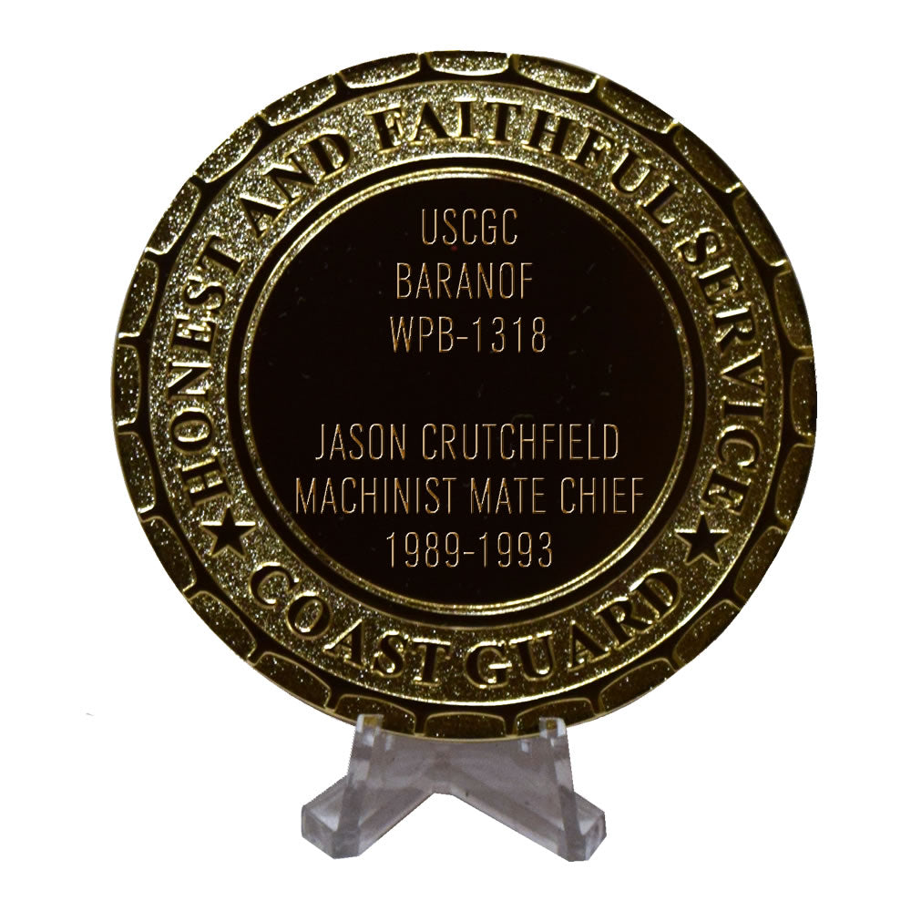 USCGC Baranof WPB-1318 Coast Guard Plaque