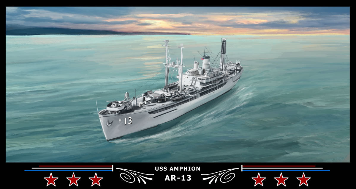 USS Amphion AR-13 Art Print