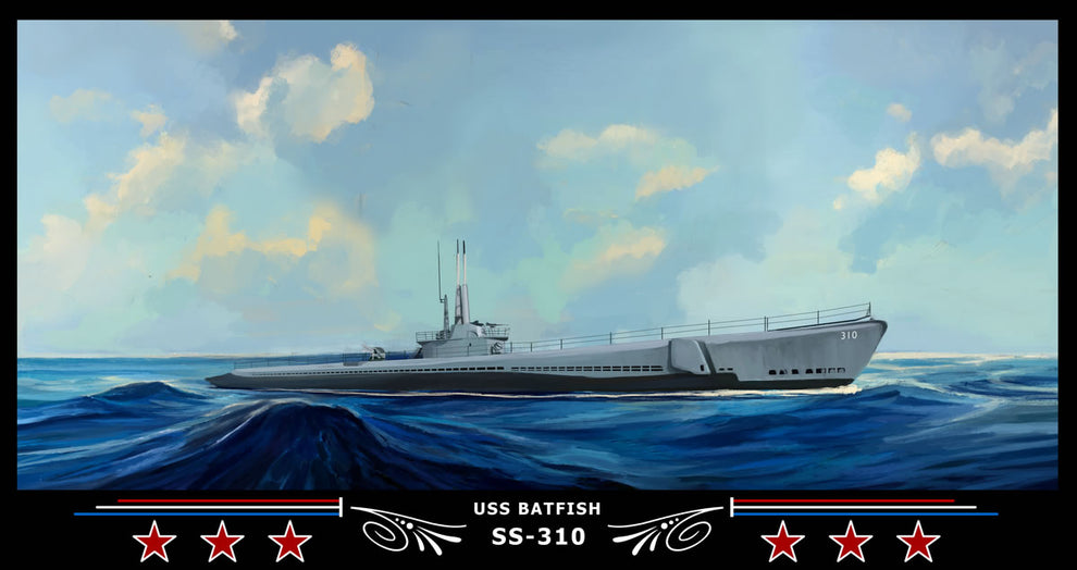 USS BATFISH SS-310 Art Print – Navy Emporium