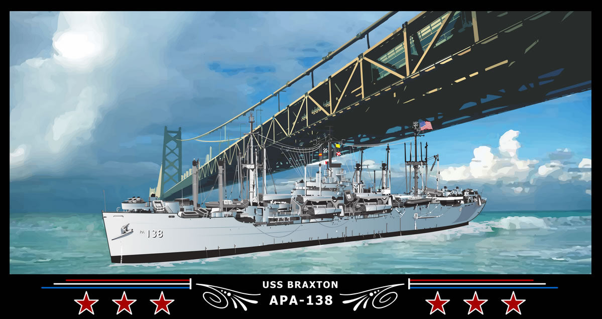 USS Braxton APA-138 Art Print