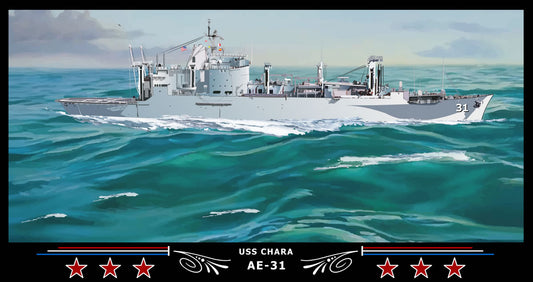 USS Chara AE-31 Art Print