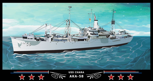 USS Chara AKA-58 Art Print