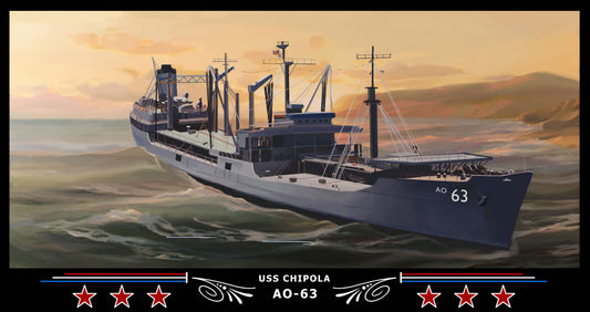 USS Chipola AO-63 Art Print