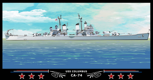 USS Columbus CA-74 Art Print