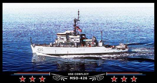 USS Conflict MSO-426 Art Print