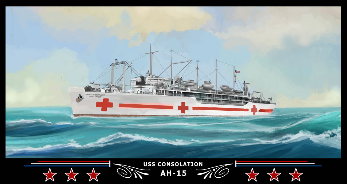 USS Consolation AH-15 Art Print