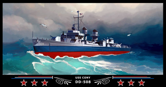 USS Cony DD-508 Art Print