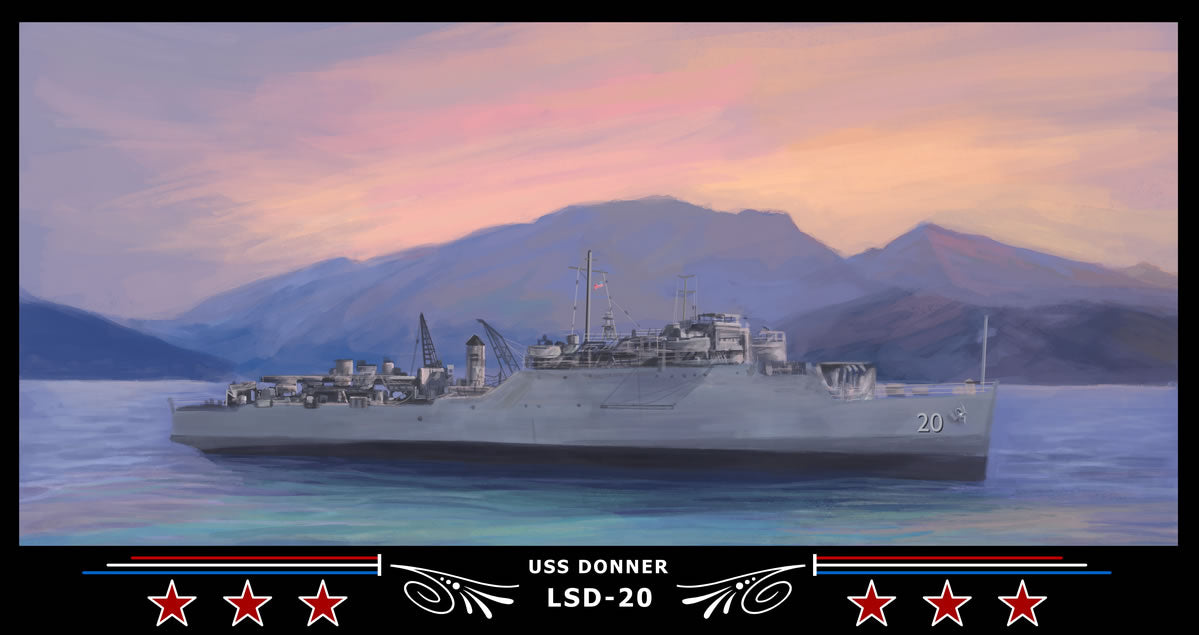 USS Donner LSD-20 Art Print