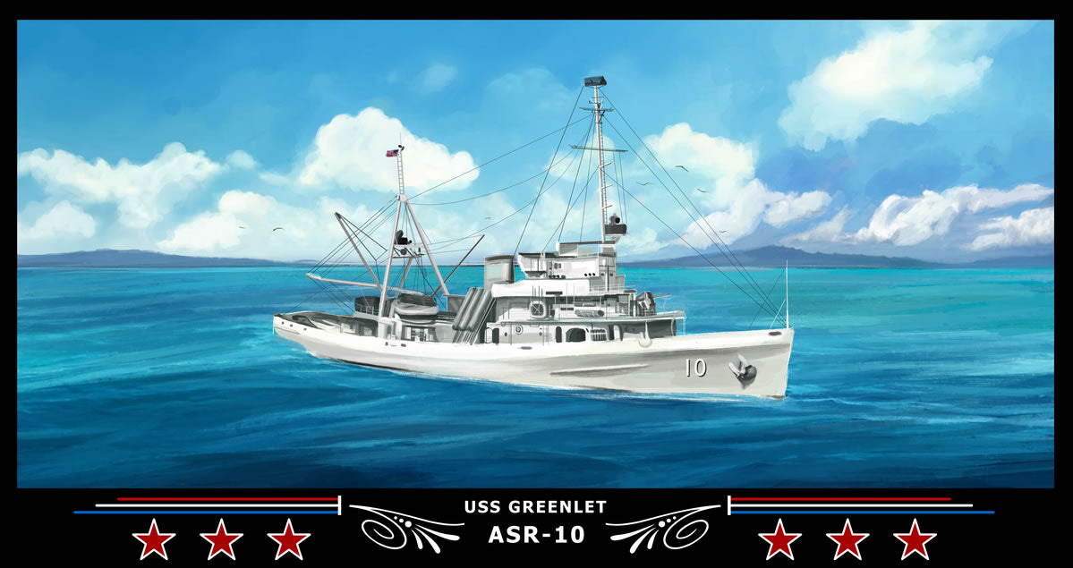 USS Greenlet ASR-10 Art Print