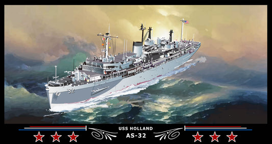 USS Holland AS-32 Art Print