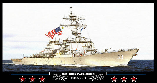 USS John Paul Jones DDG-53 Art Print