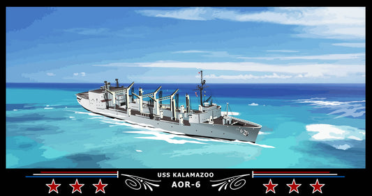 USS KALAMAZOO AOR-6 Art Print