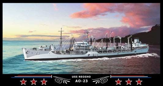 USS Neosho AO-23 Art Print