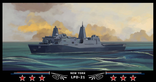 USS New York LPD-21 Art Print