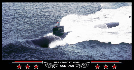 USS Newport News SSN-750 Art Print