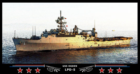 USS Ogden LPD-5 Art Print