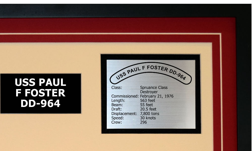 USS PAUL F FOSTER DD-964 Detailed Image B