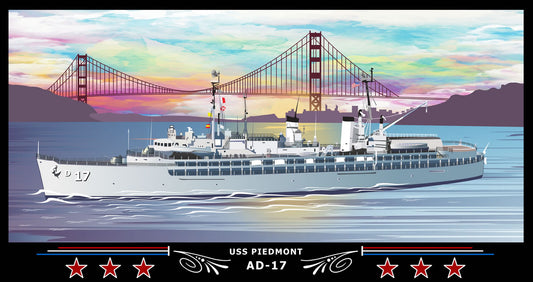 USS Piedmont AD-17 Art Print