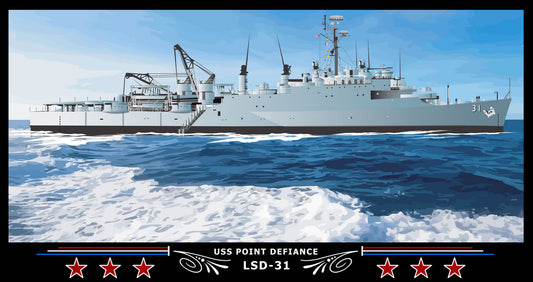 USS Point Defiance LSD-31 Art Print