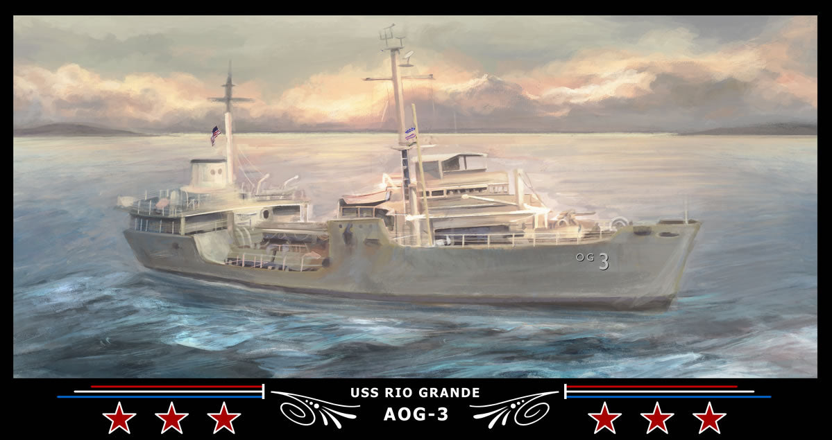 USS Rio Grande AOG-3 Art Print