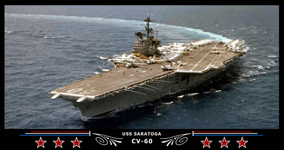 USS Saratoga CV-60 Art Print – Navy Emporium