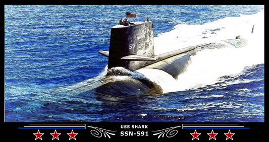 USS Shark SSN-591 Art Print