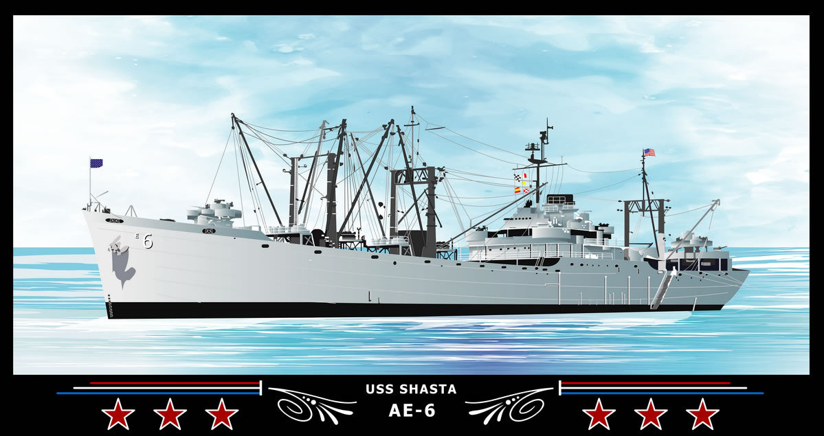 USS Shasta AE-6 Art Print