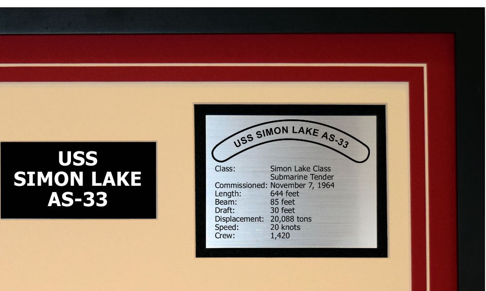 USS SIMON LAKE AS-33 Detailed Image B